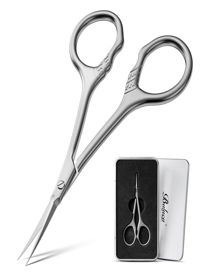 BALUCA Professional Extra Fine Curved Cuticle Scissors - Super Slim 3.9” Manicure & Grooming Scissors with Precision Tip for Nails, Cuticles, Eyebrows, Eyelashes, Dry Skin - Image 1